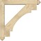 Ekena Millwork Merced Arts and Crafts Rough Sawn Bracket w/ Offset Brace, Douglas Fir, 6"W x 38"D x 38"H BKT0604X38X38MRC03RDF - alternate 2